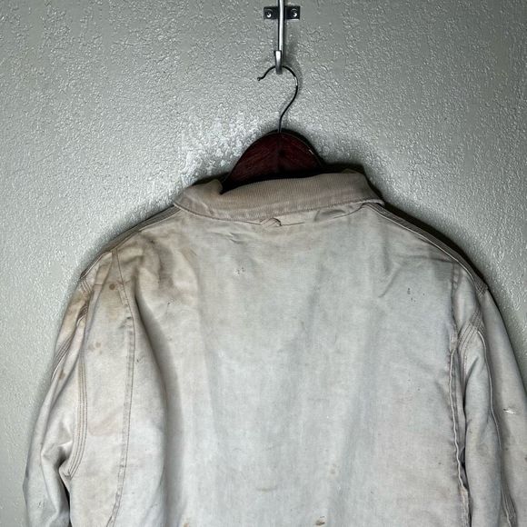 Vintage Carhartt Sun Faded Distressed Chore Jacket XL - Picture 6 of 11